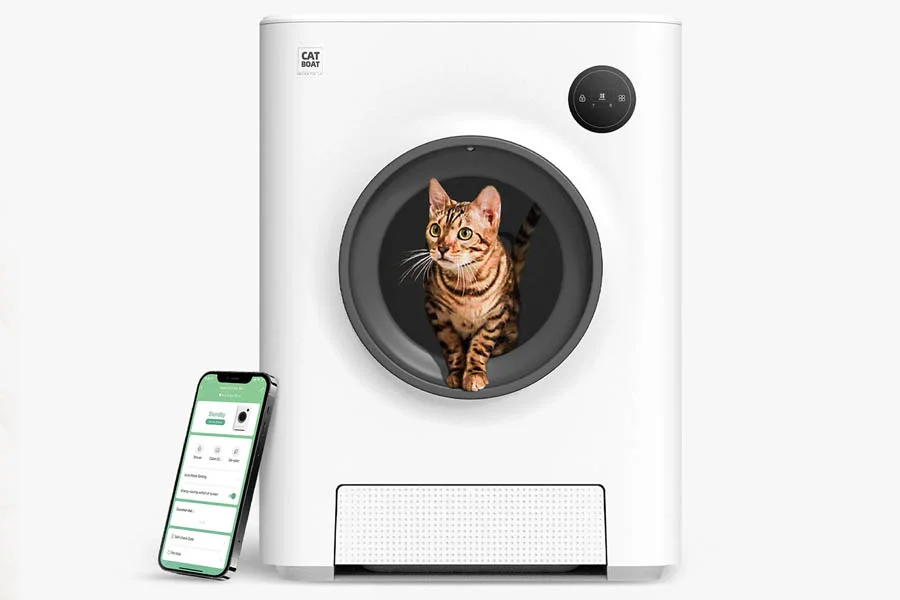 rotating cat litter box